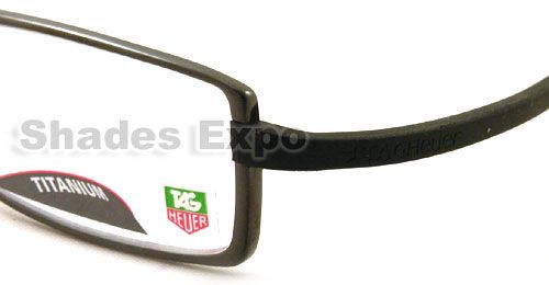 NEW TAG HEUER EYEGLASS OPTICAL TH 3703 BLACK TH3703 001  