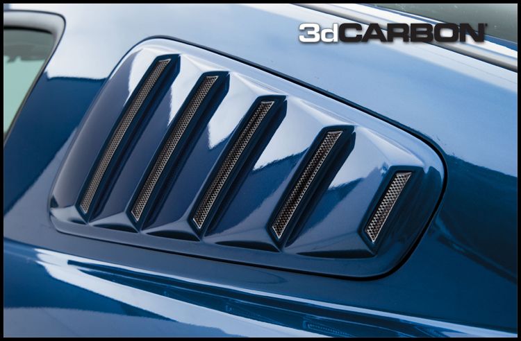 FORD MUSTANG 05 09 3DCARBON WINDOW LOUVERS PAINTED  