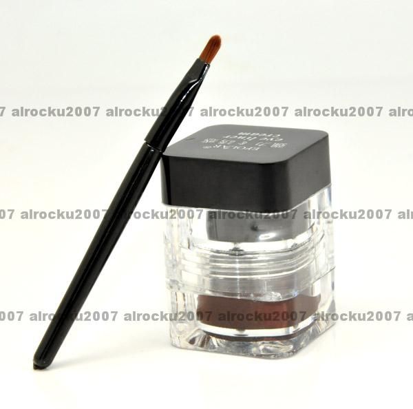 Black & Brown Makeup Waterproof Eyeliner Eye Liner Gel + Brush  