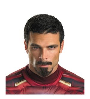 Iron Man Tony Stark Moustache & Beard Costume Kit  