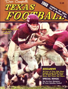 1968 Edd Hargett Dave Campbells Texas Football Magazine  