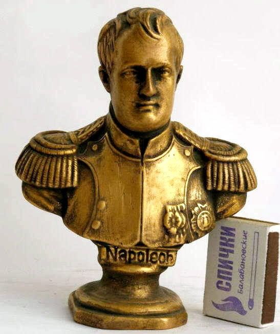France Impirator NAPOLEON BONAPARTE bust statue H=15 cm.  