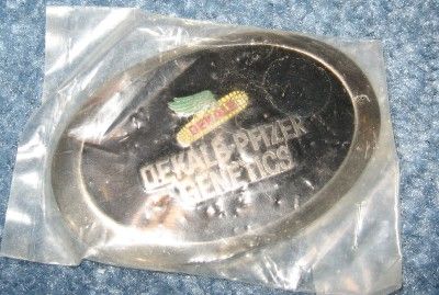 Vintage Dekalb Pfizer Genetics Metal Belt Buckle  