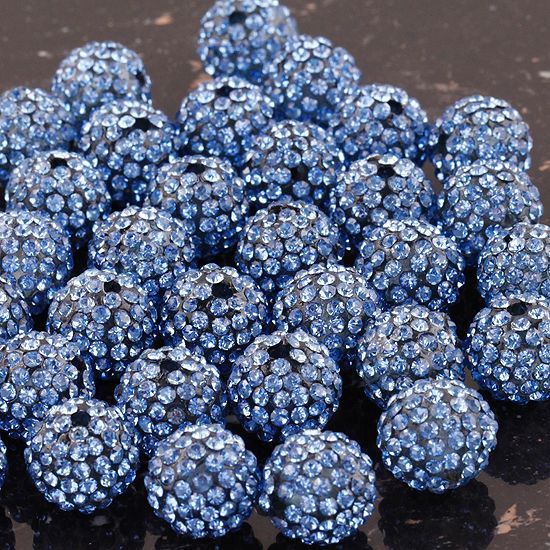   Colour Czech Crystal Disco Ball Beads Fit DIY Charm Bracelets  