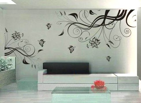 Art Decor Butterfly With Flower Wall Stickers Vinyl#343  