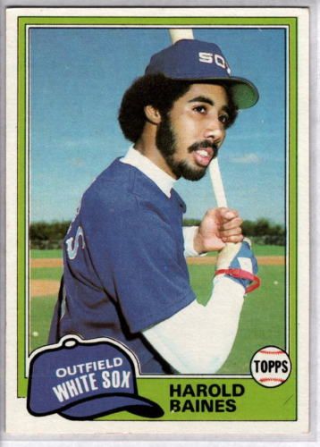 HAROLD BAINES 1981 Topps RC #347  