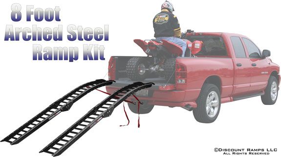 Low cost steel atv ramp kits