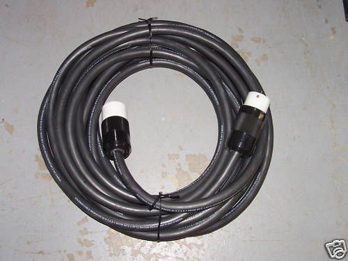 50 AMP 50 FT 6/3 8/1 RUBBER CORD { WITH MARINCO ENDS }  