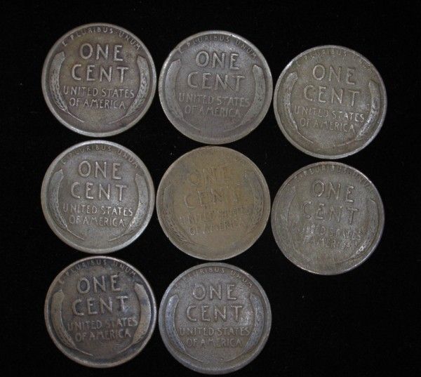 Set of 7 Hard to Find Lincoln Wheaties Cents Group III  