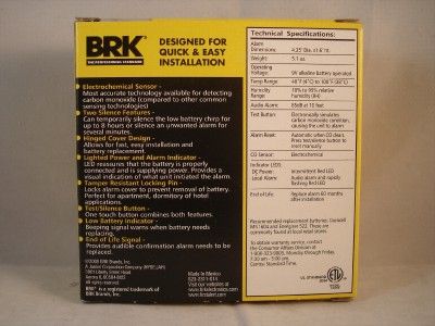 NEW BRK CO250B Carbon Monoxide Alarm with Silence  