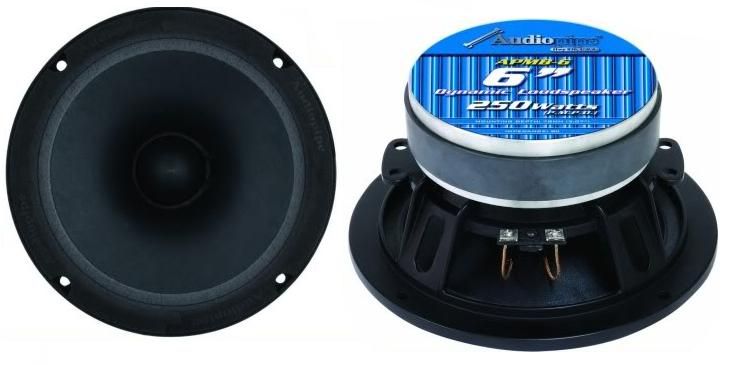 AUDIOPIPE 250 W LOW/MID FREQUENCY CAR LOUDSPEAKER APMB 6 