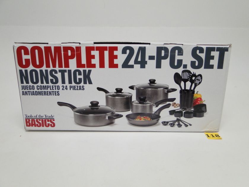 Tools of the Trade Cookware Non Stick Basics Complete 24 Piece Set 